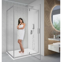 Kabina prysznicowa prostokątna 120x80cm chrom KB166 IBERIS SEVANTE