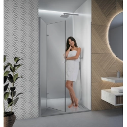 Drzwi prysznicowe do wnęki składane chrom 85x190cm SW050 HEKLA SEVANTE