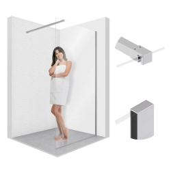 Ścianka prysznicowa walk-in 80x195cm chrom SP033 ETNA SEVANTE