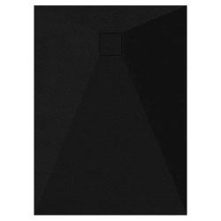 Brodzik prysznicowy prostokątny 90X70cm czarny z syfonem BR045 STONE SEVANTE