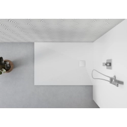 Brodzik prysznicowy prostokątny 100X80cm biały z syfonem BR066 STONE SEVANTE