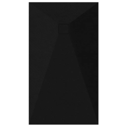 Brodzik prysznicowy prostokątny 160X90cm czarny z syfonem BR095 STONE SEVANTE