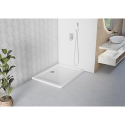 Brodzik prysznicowy prostokątny 100x70cm biały z syfonem BR029 SLIM SEVANTE