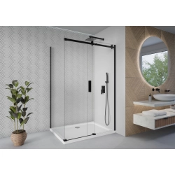 Kabina prysznicowa prostokątna 120x80cm czarna KB047 LOTUS SEVANTE