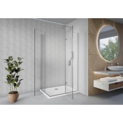 Kabina prysznicowa prostokątna 120x80cm chrom KB098 IWAKI SEVANTE