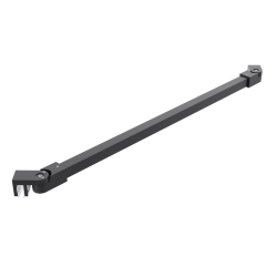 Wspornik do kabiny kątowy regulowany od 30 do 120cm czarny WS008 SEVANTE