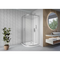 Kabina prysznicowa półokrągła 80x80cm chrom KB029 CAREX SEVANTE