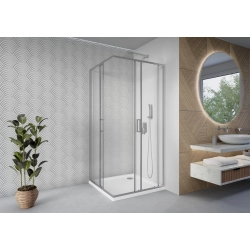 Kabina prysznicowa kwadratowa 80x80cm chrom KB006 VOLTA SEVANTE