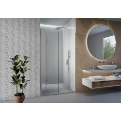 Drzwi prysznicowe do wnęki składane chrom 75x190cm SW048 HEKLA SEVANTE