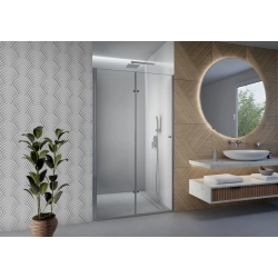 Drzwi prysznicowe do wnęki składane chrom 120x190cm SW030 HEKLA SEVANTE