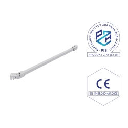 Wspornik do kabiny kątowy regulowany od 30 do 120cm chrom WS007 SEVANTE