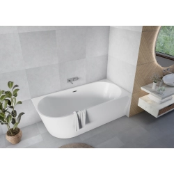 Wanna wolnostojąca owalna prawa z syfonem 170x80x58cm DIONE WW004 SEVANTE