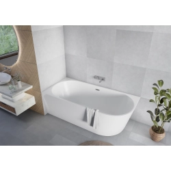 Wanna wolnostojąca owalna lewa z syfonem 170x80x58cm DIONE WW003 SEVANTE