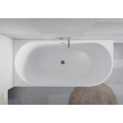 Wanna wolnostojąca owalna lewa z syfonem 170x80x58cm DIONE WW003 SEVANTE