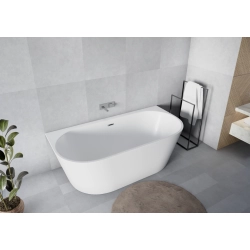 Wanna wolnostojąca owalna poszerzona z syfonem 170x90x58cm LOGE WW002 SEVANTE