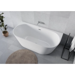 Wanna wolnostojąca owalna poszerzona z syfonem 170x90x58cm LOGE WW002 SEVANTE
