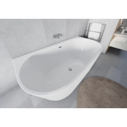 Wanna wolnostojąca owalna poszerzona z syfonem 170x90x58cm LOGE WW002 SEVANTE