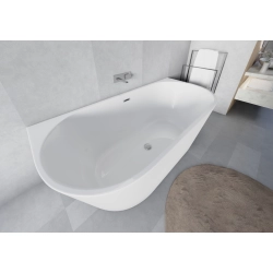 Wanna wolnostojąca owalna z syfonem 170x80x58cm LOGE WW001 SEVANTE