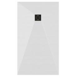 Maskownica Pokrywa odpływu syfonu kwadratowa 12,5x12,5cm Czarny Mat PO003 SEVANTE