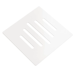 Maskownica Pokrywa odpływu syfonu kwadratowa 12,5x12,5cm biała połysk PO002 SEVANTE
