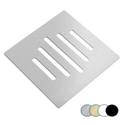 Maskownica Pokrywa odpływu syfonu kwadratowa 12,5x12,5cm Chrom Inox PO001 SEVANTE