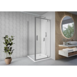 Kabina prysznicowa kwadratowa 100x100cm chrom KB038 IBERIS SEVANTE