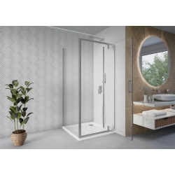 Kabina prysznicowa kwadratowa 90x90cm chrom KB037 IBERIS SEVANTE