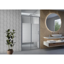 Drzwi prysznicowe do wnęki przesuwne 105x190cm chrom SW055 MERAPI SEVANTE