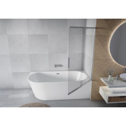 Parawan nawannowy przesuwny dwuczęściowy 100x150cm chrom PN028 MITIS SEVANTE