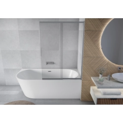 Parawan nawannowy przesuwny dwuczęściowy 80x150cm chrom PN027 MITIS SEVANTE