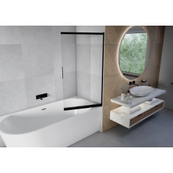 Parawan nawannowy przesuwny dwuczęściowy 100x150cm czarny PN026 MITIS SEVANTE