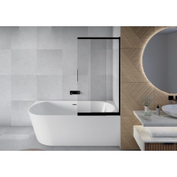 Parawan nawannowy przesuwny dwuczęściowy 100x150cm czarny PN026 MITIS SEVANTE