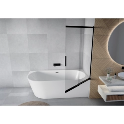 Parawan nawannowy przesuwny dwuczęściowy 100x150cm czarny PN026 MITIS SEVANTE