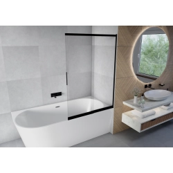 Parawan nawannowy przesuwny dwuczęściowy 80x150cm czarny PN025 MITIS SEVANTE