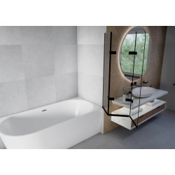 Parawan nawannowy składany trzyczęściowy 120x140cm czarny PN013 SATIS SEVANTE