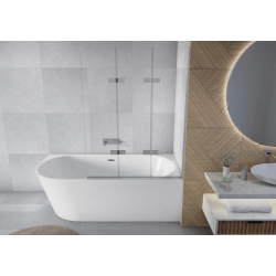 Parawan nawannowy składany trzyczęściowy 120x140cm chrom PN014 SATIS SEVANTE