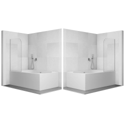 Parawan nawannowy składany jednoczęściowy 70x140cm chrom PN010 MERU SEVANTE