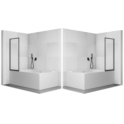 Parawan nawannowy składany jednoczęściowy z ramką 80x140cm czarny PN005 MARCUS SEVANTE