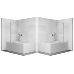 Parawan nawannowy składany dwuczęściowy 80x140cm chrom PN012 PICO SEVANTE
