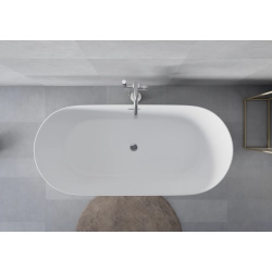 Wanna wolnostojąca owalna z syfonem 170x75x56cm FORNALUX WW005 SEVANTE