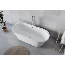 Wanna wolnostojąca owalna z syfonem 170x75x56cm APULIA WW008 SEVANTE
