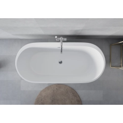 Wanna wolnostojąca owalna z syfonem 170x75x56cm APULIA WW008 SEVANTE