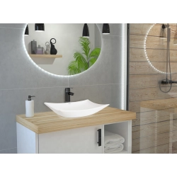 Umywalka nablatowa 56x43x11,5cm biała U028 BALTEA SEVANTE