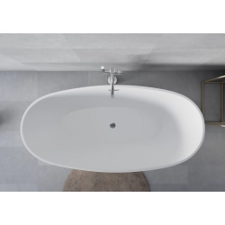 Wanna wolnostojąca owalna z syfonem 160x75x58cm FLORENCJA WW012 SEVANTE