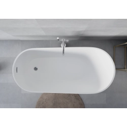 Wanna wolnostojąca owalna z syfonem 170x80x72cm VAIANA WW015 SEVANTE