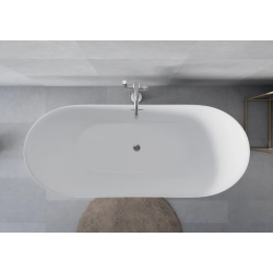 Wanna wolnostojąca owalna z syfonem 180x78x69cm ATOL WW021 SEVANTE