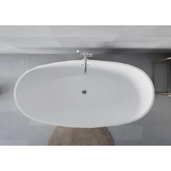 Wanna wolnostojąca owalna z syfonem 170x75x58cm MARBEL WW024 SEVANTE