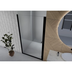 Drzwi prysznicowe do wnęki uchylne 90x190cm czarne SW019 GUNTUR SEVANTE