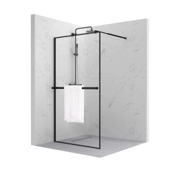 Ścianka prysznicowa walk-in 100x195cm czarna SP008 BROMO SEVANTE