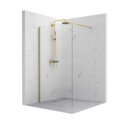 Ścianka prysznicowa walk-in 100x195cm złota SP013 COLIMA SEVANTE